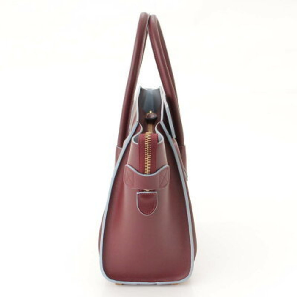 Celine Luggage Micro Shopper Handbag Colors Burgundy - Picture 3 of 10